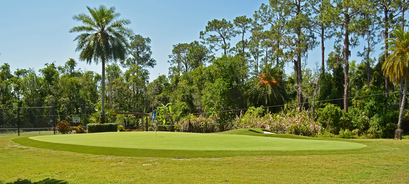 Annika Sörenstam's Backyard Putting Green and Tennis Court